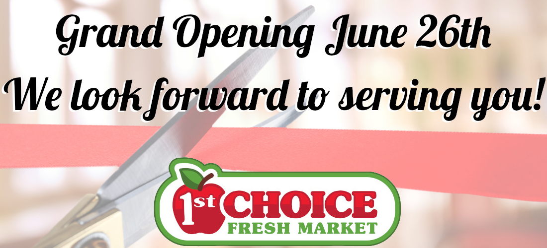 Grand opening june 26th We look forward to serving you